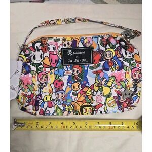 Tokidoki JuJuBe Women's Clutch Purse Shoulder Bag Colorful All Over Print